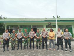 Sinergitas Tni – Polri, Kapolsek Siantar Barat Kunjungi Koramil 04/Siantar Barat