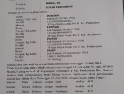 Telah hilang surat hibah tanah atas nama PONISEH, yang terletak di Lingkungan Rejomulyo II Kel.Permadean Rantau Selatan Kabupaten Labuhanbatu.