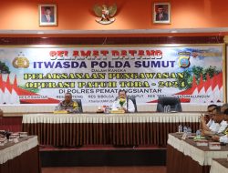 Polres Pematangsiantar Sambut Kunker Itwasda Polda Sumut Dalam Rangka Supervisi Operasi Patuh  Toba 2024