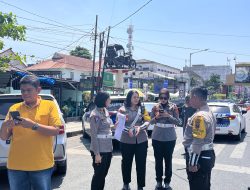 Kasat Lantas Polres Pematangsiantar Bersama Pamenwas Survey Kondisi Jalan dan Rute Perlintasan Cabor Sepeda Jarak Jauh dan Dekat