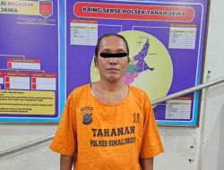 Polsek Tanah Jawa Resor Simalungun Tangkap Pelaku Judi Kim Hongkong di Warung Tuak