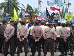 Polres Simalungun Amankan Aksi Unjuk Rasa di Kawasan Ekonomi Khusus Sei Mangkei