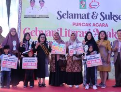 Hadiri Puncak Kegiatan Gebyar Literasi Anak Bangsa, Bunda Literasi Simalungun: “Literasi ini mengajak kemandirian diri”