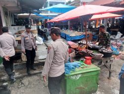 Ciptakan Keamanan,Koramil dan Polsek Palipi Patroli di Pasar Tradisional Mogang