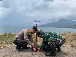 Kapolres Samosir Dampingi Tim Wasev TMMD Kodim 0210/TU di Desa Hasinggaan