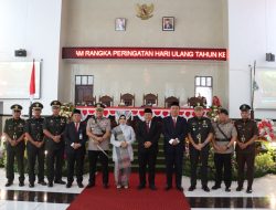 Kapolres Pematangsiantar Bersama Forkopimda Dengarkan Pidato Kenegaraan Presiden RI Memperingati Hari Kemerdekaan Ke -79