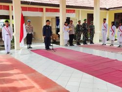 Pengukuhan Pasukan Pengibar Bendera ( PASKIBRA)  HUT RI ke 79 Kecamatan Belitang Mulya Kabupaten Oku Timur Tahun 2024.