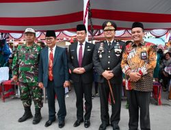 Kapolres Humbahas  AKBP Hary Ardianto Lepas Taptu dan Pawai Obor