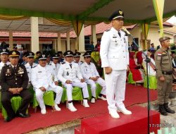 Upacara Peringatan HUT RI Ke -79 Kecamatan Belitang Mulya Berlangsung Hikmat.