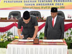 P-APBD Kabupaten Humbahas 2024 Disetujui Bersama Menjadi Perda