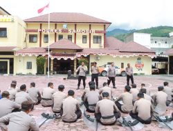 Kabag Ren dan Kasat Samapta Polres Samosir Mantan Pasukan Brimob, Perketat Pelatihan Sispamkota