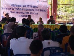 Sosialisasi Survei Seismik Oleh PT Elnusa. Masyarakat Desa Pandan Enim Menolak Pengeboran Di tengah Permukiman Dan Area Persawahan.