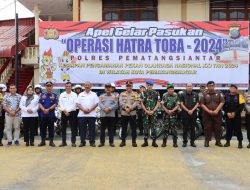 Tanda Dimulainya Ops Hatra Toba Tahun 2024, Kapolres Pematangsiantar Sematkan Pita Operasi