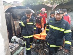 Satu Unit Rumah Dilalap Dijago Merah, Polres Pematangsiantar Siantar Evakuasi Korban