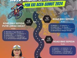 Polres Pematangsiantar Terapkan Rekayasa Lalu Lintas Pelaksanaan Road Bike PON XXI Tahun 2024 Aceh – Sumut