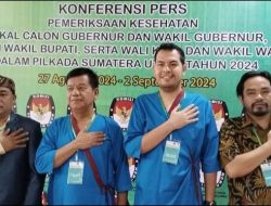 Bakal Calon Bupati dan Wakil Bupati Simalungun RHS-AZI Lakukan Pemeriksaan Kesehatan