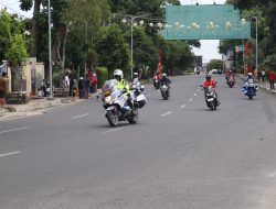 Hari Pertama Polres Pematangiantar turunkan 212 Personil Amankan Jalur Cabor Road Bike Pon XXI Aceh – Sumut 2024