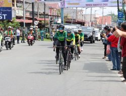 Polres Pematangsiantar Sukseskan Pengamanan Jalur Lintas Hari Terakhir Balap Sepeda PON XXI 2024