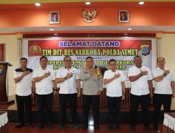 Kapolres Pematangsiantar Sambut Kunker Tim Dit Resnarkoba Polda Sumut