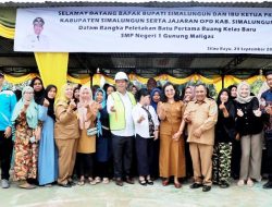 bupati Simalungun Lentakan Batu Pertama Pembangunan RKB SMP Negeri 1 Gunung Maligas