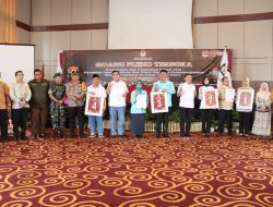 Pengamanan Pengundian Nomor Urut Paslon Di Pilkada Kota Pematangsiantar 2024, Polres Pematangsiantar Bersama TNI Bersinergi