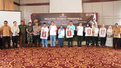 Pengamanan Pengundian Nomor Urut Paslon Di Pilkada Kota Pematangsiantar 2024, Polres Pematangsiantar Bersama TNI Bersinergi