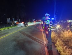 Polres Simalungun Gelar Patroli Skala Besar Antisipasi Balap Liar dan Geng Motor, Jaga Keamanan dan Ketertiban diWilayah Hukumnya