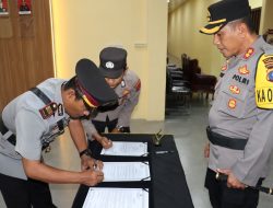 Kapolres Pematangsiantar Pimpin Penyerahan Jabatan Kapolsek siantar Martoba