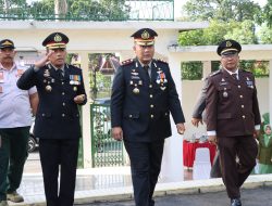 Sinergitas TNI-Polri, Kapolres Simalungun Hadiri Upacara Ziarah Nasional HUT Ke-79 TNI Tahun 2024