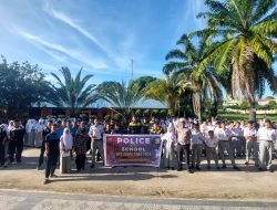 Sat Lantas Polres Simalungun Gelar Police Goes to School, Edukasi Siswa SMK UISU tentang Keselamatan Berlalu Lintas