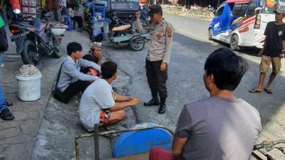 Sat Binmas Polres Pematangsiantar Cooling System Sambangi Masyarakat di Pasar Horas