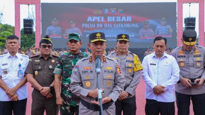 Kasat Binmas Polres Pematangsiantar Hadiri Apel Besar Polisi RW dan Satkamling Tahun Anggaran 2024 Polda Sumut