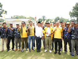 Senam Sehat Bersama, Kader Golkar  Siap Menangkan RHS-AZI, Coblos Nomor 1