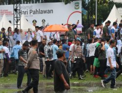 Ratusan Personel Polres Pematangsiantar Amankan Kampanye Terbuka Di Lapangan Adam Malik