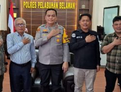 Kapolres Pelabuhan Belawan Terima Audensi Panitia Natal Jurnalis Medan Utara 2024