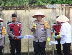 Polres Simalungun Gelar Launching Gugus Tugas Polri Mendukung Ketahanan Pangan Nasional