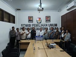 Polres Simalungun Lakukan Pengamanan Penyerahan Hasil Rekapitulasi Suara Pilgub Sumut 2024 ke KPU Provinsi Dari KPU Simalungun