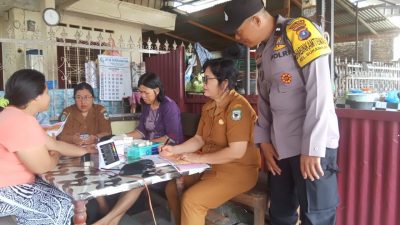 Bhabinkamtibmas Polsek Siantar Marihat Hadiri POSBINDU