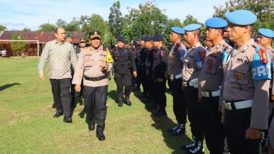 Sematkan Pita tanda Ops Lilin Toba 2024, Kapolres Pematangsiantar Turunkan 300 Personil Amankan Nataru