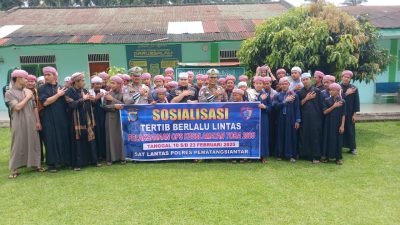 Sat Lantas Polres Pematangsiantar Sosialisasi Tertib Berlalulintas di Pesantren Darussalam