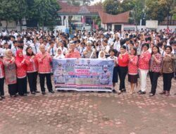 Ops Keselamatan Toba 2025, Sat Lantas Polres Pematangsiantar Sosialisasi dan Dikmas Lantas di SMP N 7