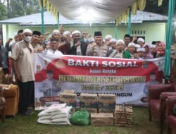 Kapolres Simalungun Bersilaturahmi Dengan Tokoh Agama dan Bansos di Pesantren Al Imam Waki