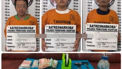 Polres Pematangsiantar Berhasil Tangkap Tiga Pengedar