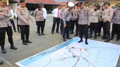 Kapolres Pematangsiantar Pimpin TFG Pengamanan Hari Raya Idul Fitri 1446 H