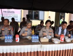 Usai Apel, Kapolres Pematangsiantar Melaksanakan Halal Bihalal
