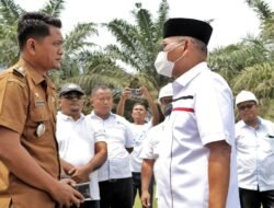 Bupati Simalungun Tinjau Kegiatan Pengerasan Jalan Penghubung Dolok Ilir ke Laras Kecamatan Bandar Huluan