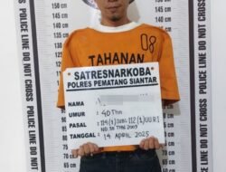 Polres Pematangsiantar Tangkap Pengedar Dan Amanakan 13 Paket Sabu Di Jalan Melati