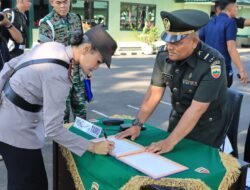 Kapolres Pematangsiantar Hadiri Upacara Penutupan DIKMATA TNI AD Gel. I Tahun 2025