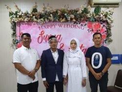 Polres Pematangsianțar Fasilitasi Tahanan Narkoba Melangsungkan Prosesi Akad Nikah
