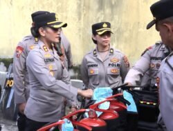 Pastikan Almatsus dan Randis Sat Samapta siap digunakan, Kapolres Pematangsiantar lakukan Pengecekan
